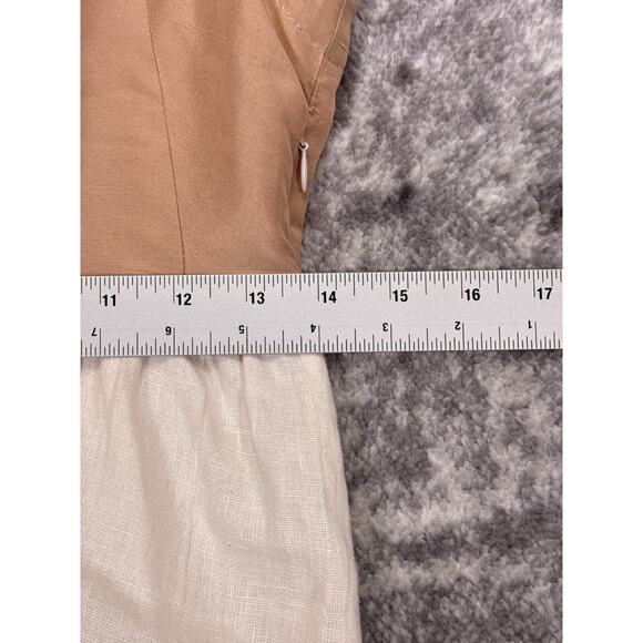 Ciao Lucia Dress XS Womens Silk Linen Combo Sleeveless Midi - Picture 5 of 7